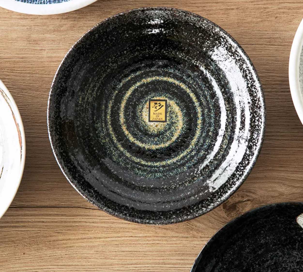 Mino Ware Rustic Vintage Ceramic Plate - Image 14