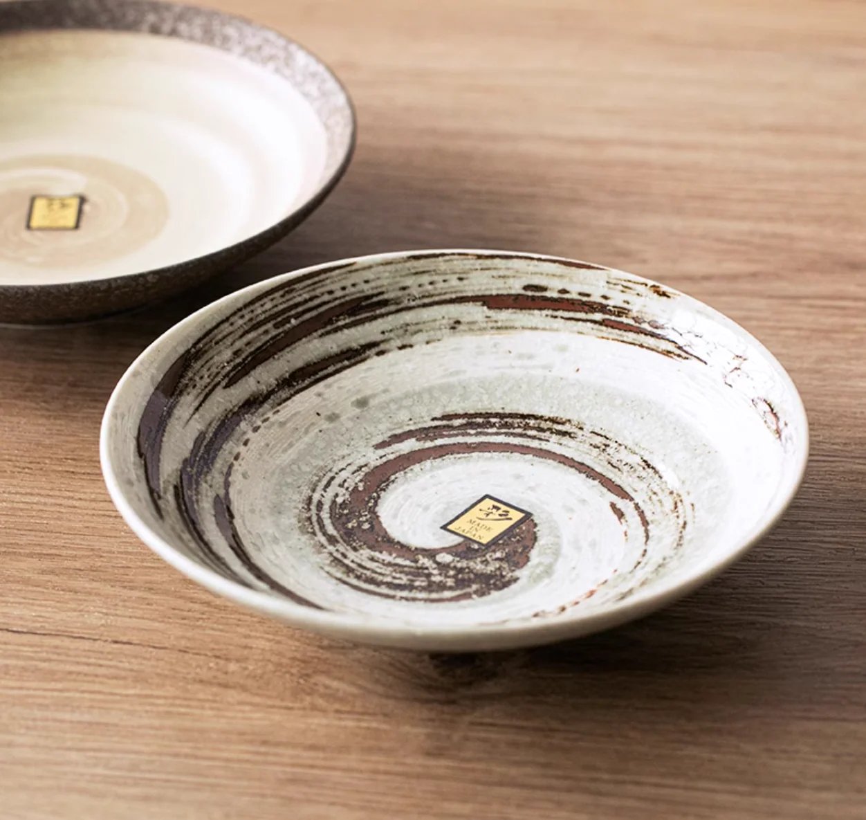 Mino Ware Rustic Vintage Ceramic Plate - Image 15