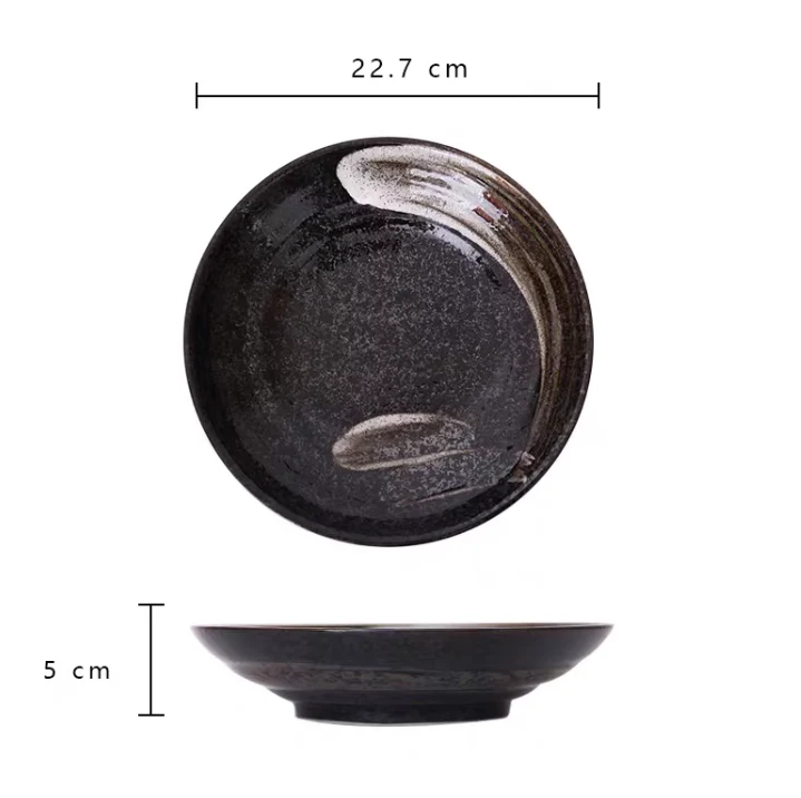Mino Ware Rustic Vintage Ceramic Plate - Image 18