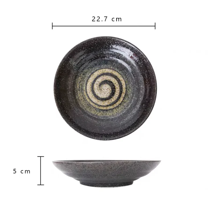 Mino Ware Rustic Vintage Ceramic Plate - Image 21