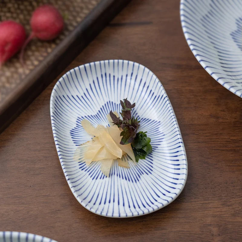 Mino Ware Sakura Tokusa Series Bowl and Plate Set - Image 7