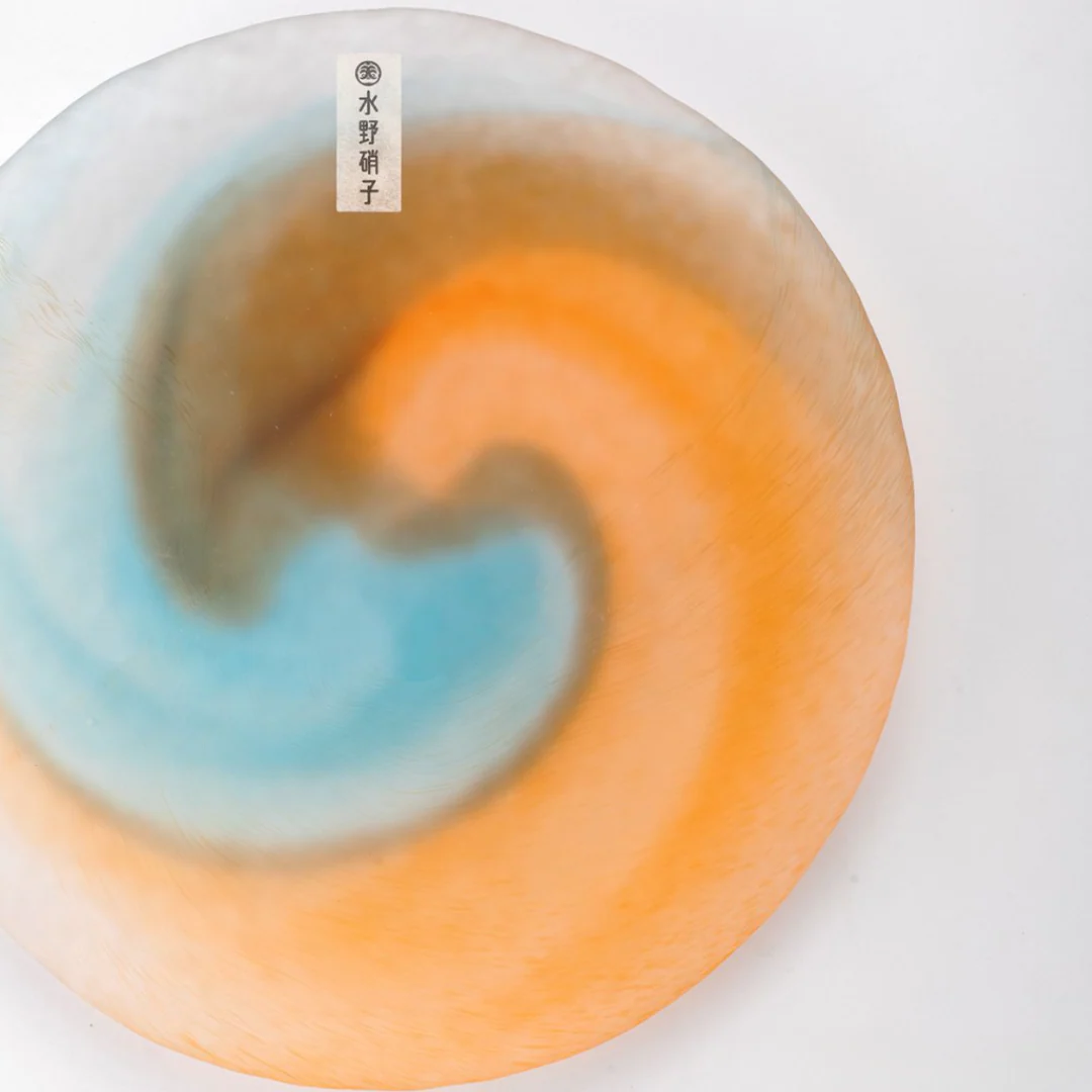 Mizuno Glass Handcrafted Candy-Colored Monet Impression Glass Plate Gift Set - Image 8