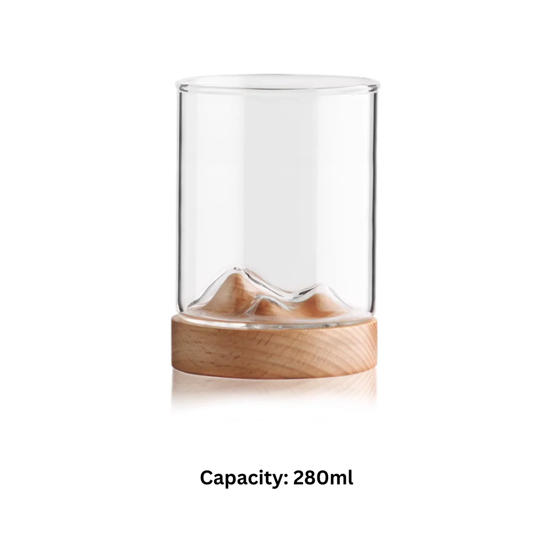 Mokushou Mountain Range Glass Tea Cup - Image 15