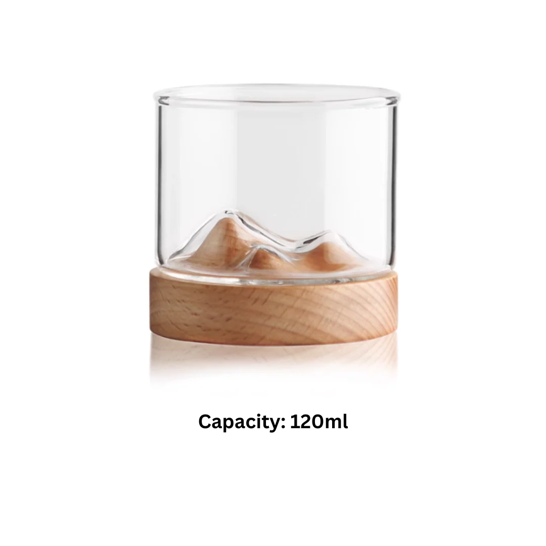 Mokushou Mountain Range Glass Tea Cup - Image 19