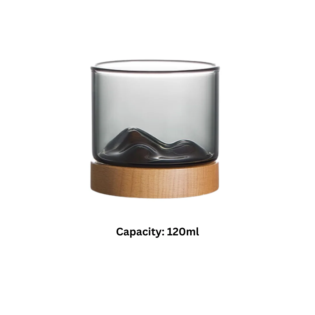 Mokushou Mountain Range Glass Tea Cup - Image 21