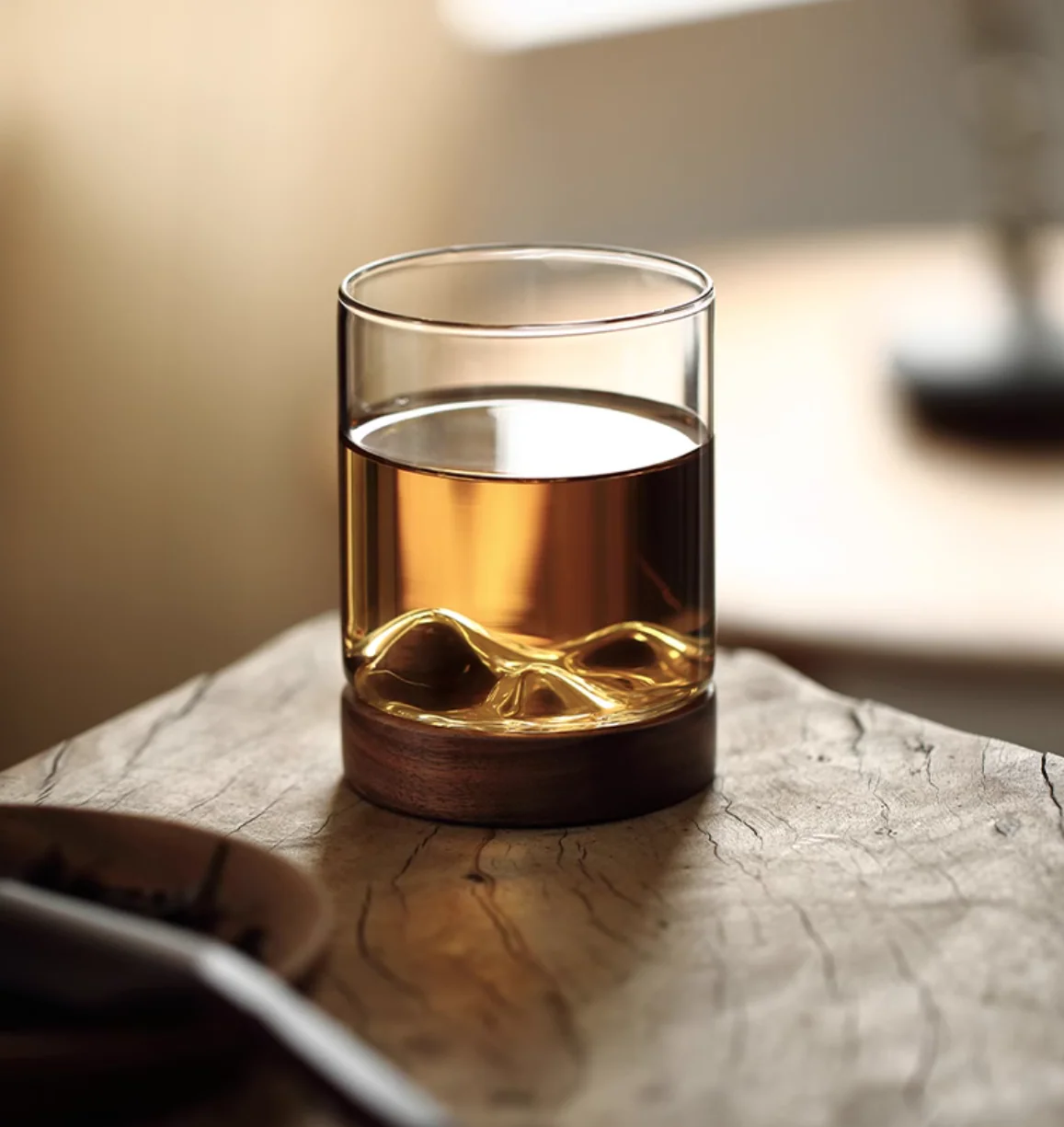 Mokushou Mountain Range Glass Tea Cup - Image 5
