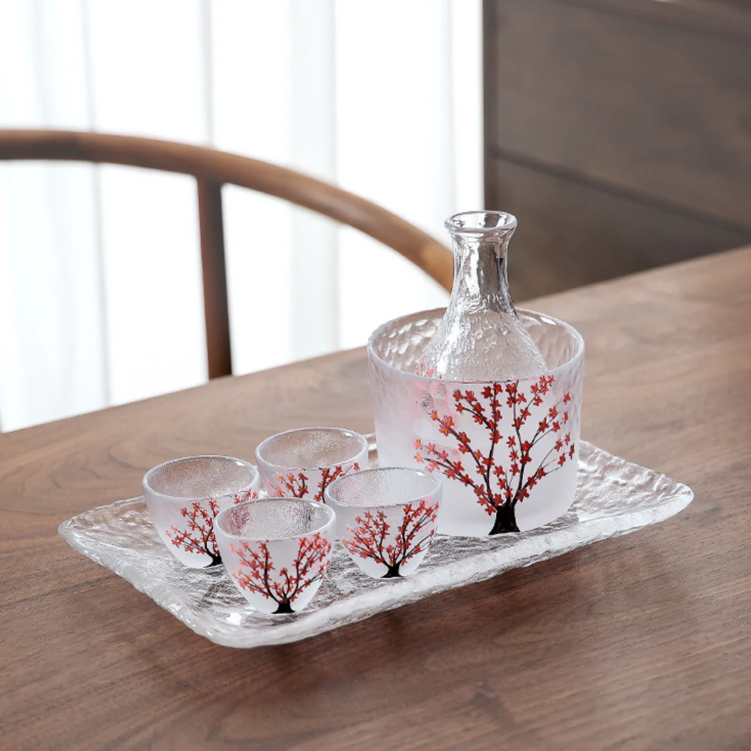 Sakura Kaku Cherry Blossom Mist Sake Set - Image 7