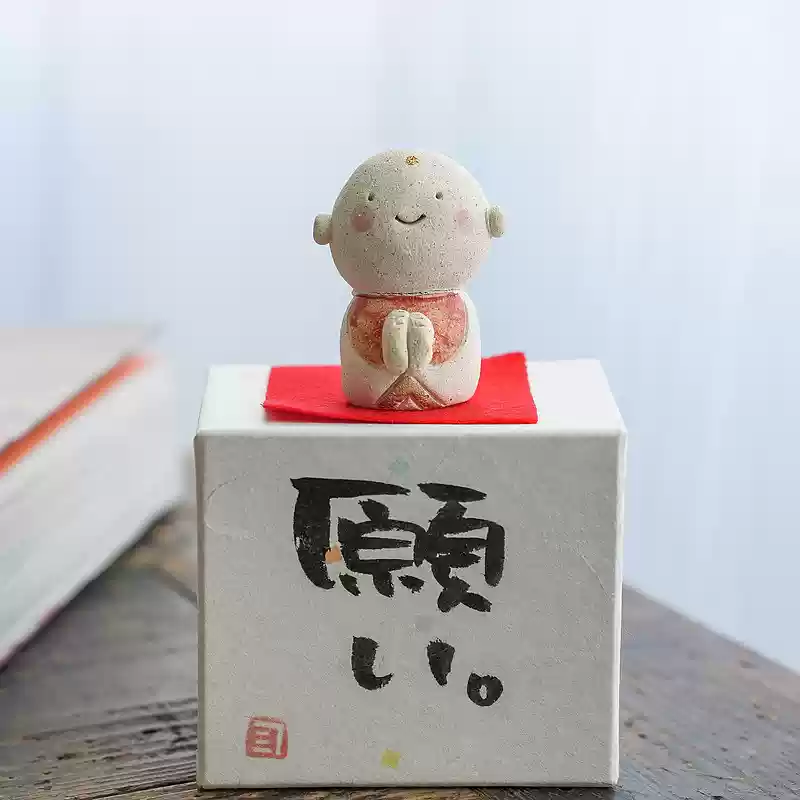 Seto Ware Handcrafted Jizo Bodhisattva – Zen-Inspired Desk Decoration - Image 11