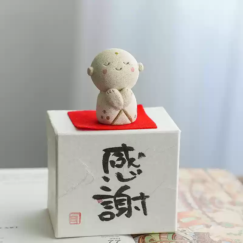Seto Ware Handcrafted Jizo Bodhisattva – Zen-Inspired Desk Decoration - Image 12