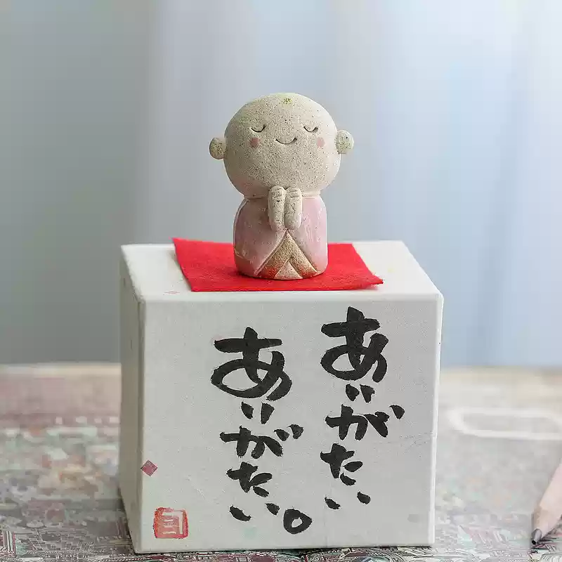 Seto Ware Handcrafted Jizo Bodhisattva – Zen-Inspired Desk Decoration - Image 13