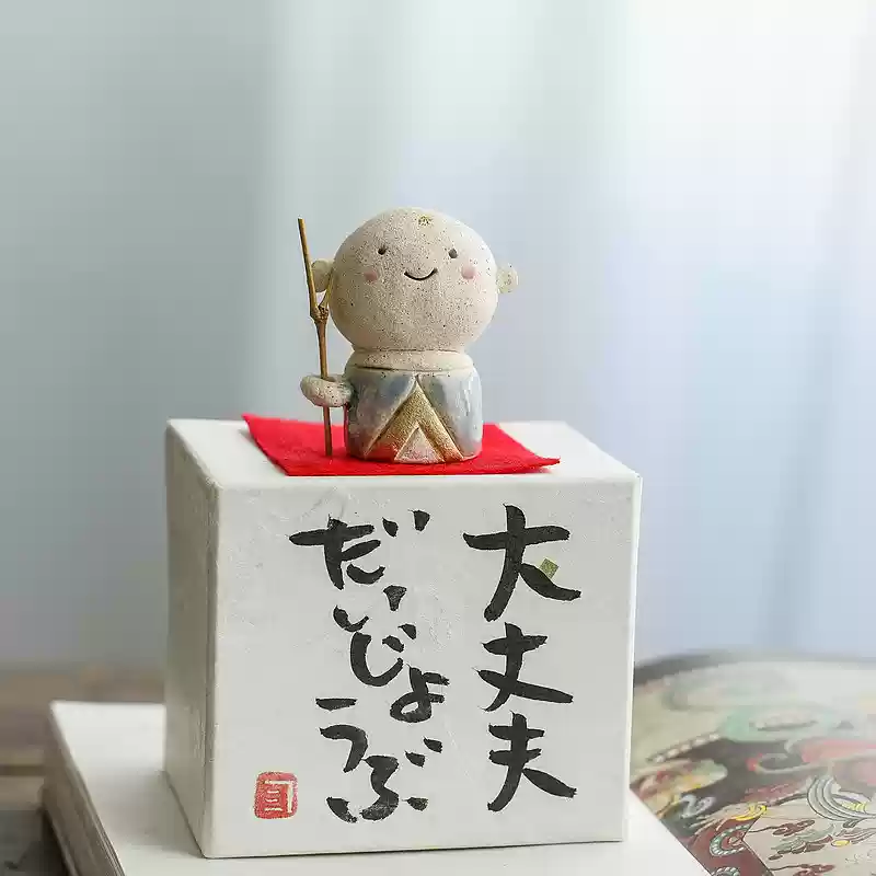 Seto Ware Handcrafted Jizo Bodhisattva – Zen-Inspired Desk Decoration - Image 14