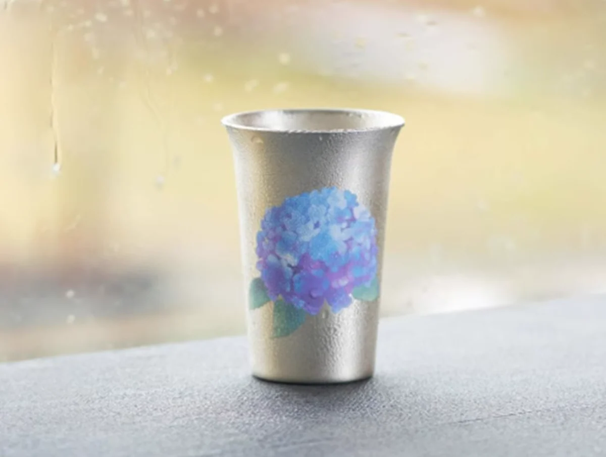 Three Snow Temperature-Sensitive Color-Changing Tin-Copper Beer Mug - Image 14