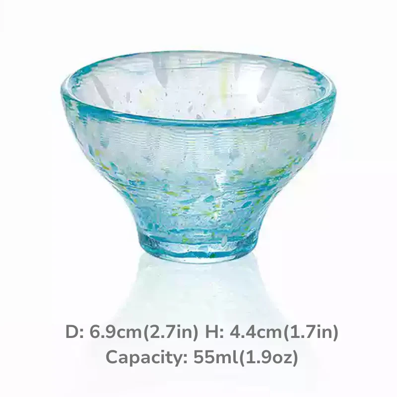 Toyo-Sasaki Colored Glass Sake Cups Housewarming Gift - Image 18