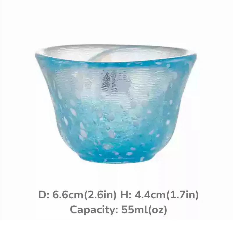 Toyo-Sasaki Colored Glass Sake Cups Housewarming Gift - Image 20