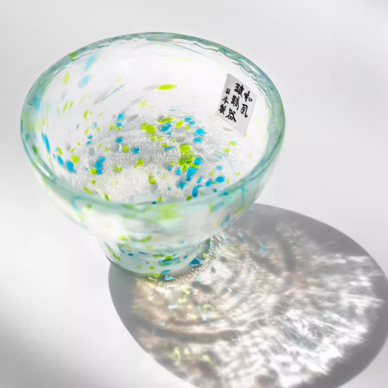 Toyo-Sasaki Colored Glass Sake Cups Housewarming Gift - Image 7