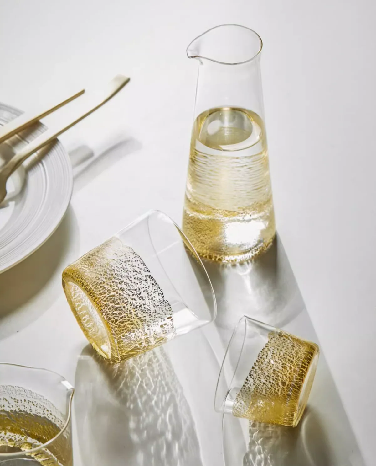 Toyo-Sasaki Gold Leaf Crystal Decanter - Image 4
