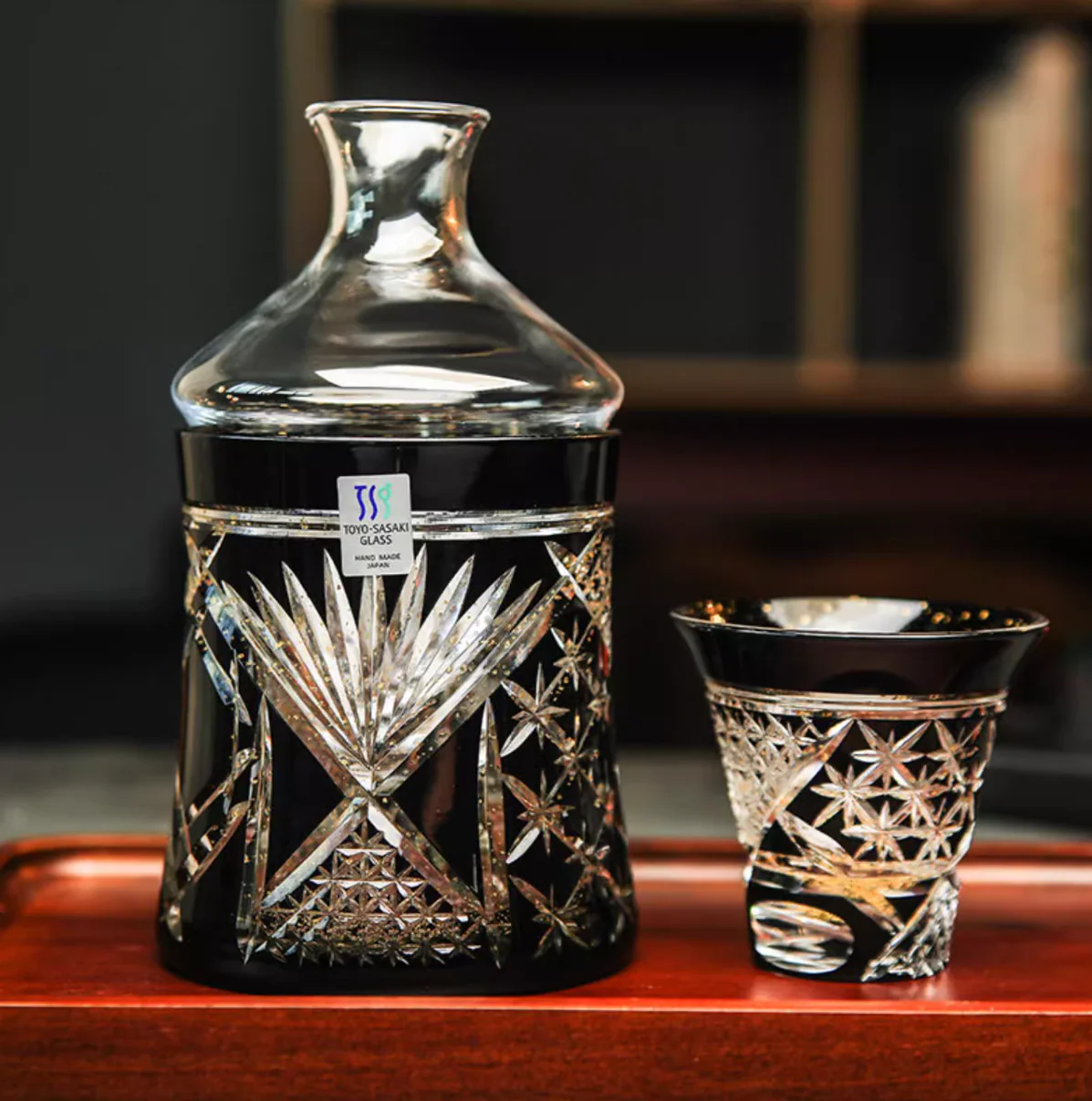 Toyo-Sasaki Handcrafted Limited Edition Yachiyo Kiriko Decanter Set - Image 5