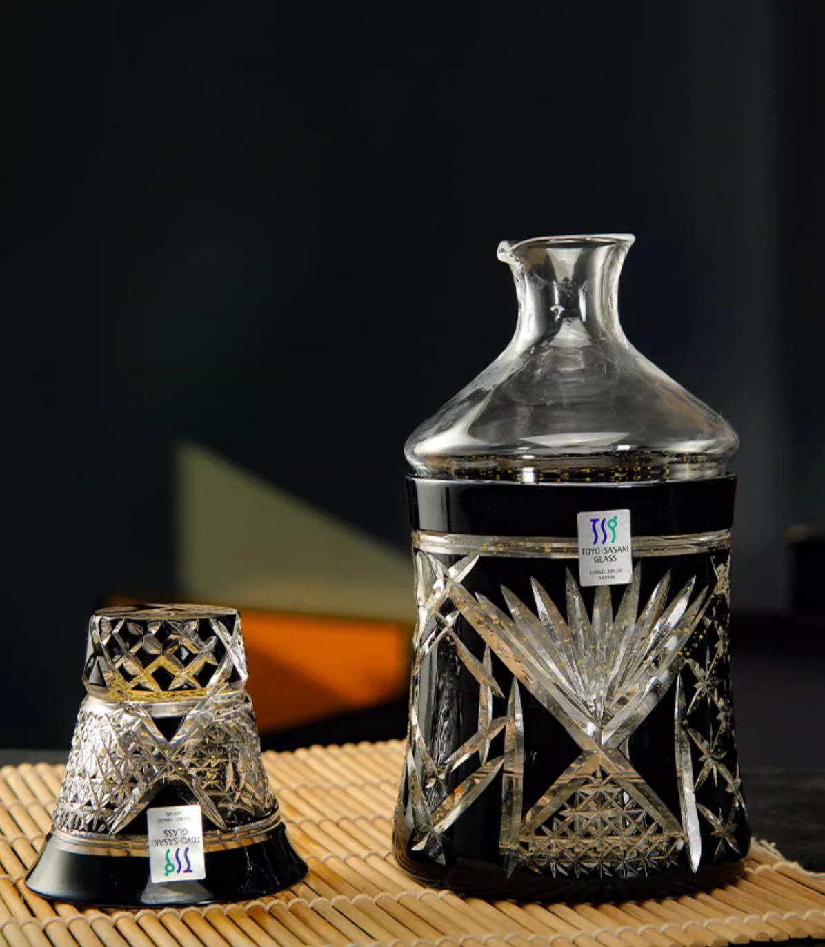 Toyo-Sasaki Handcrafted Limited Edition Yachiyo Kiriko Decanter Set - Image 7