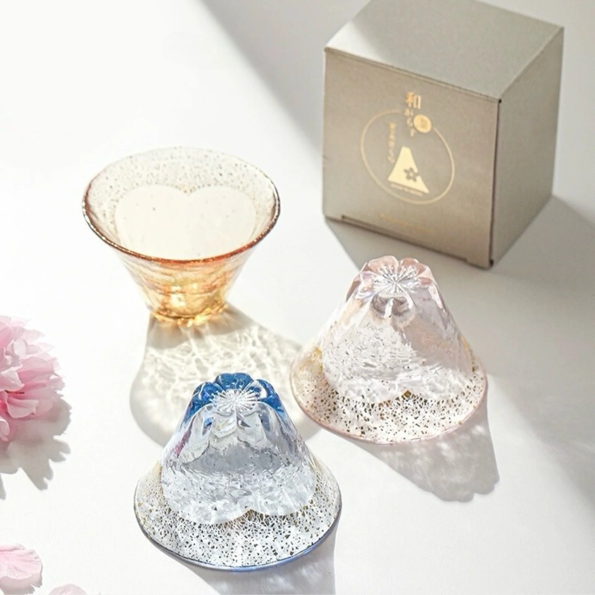 Toyo-Sasaki Mount Fuji Cherry Blossom Sake Cup - Image 3
