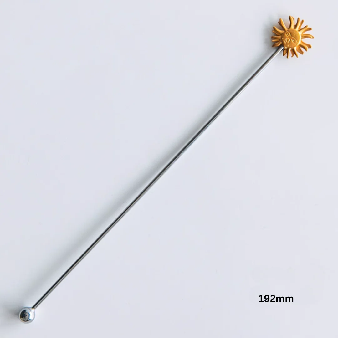 Zakka Gold-Plated Stainless Steel Stirring Stick and Fork - Image 12