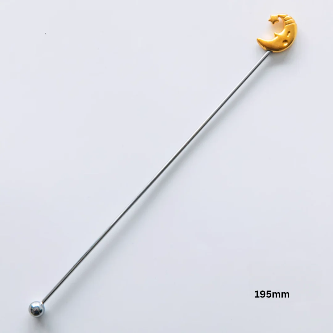 Zakka Gold-Plated Stainless Steel Stirring Stick and Fork - Image 13