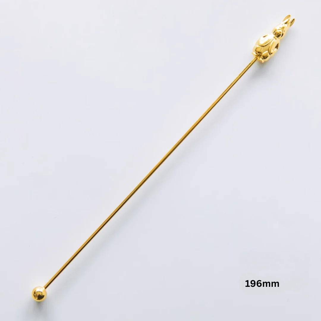 Zakka Gold-Plated Stainless Steel Stirring Stick and Fork - Image 14
