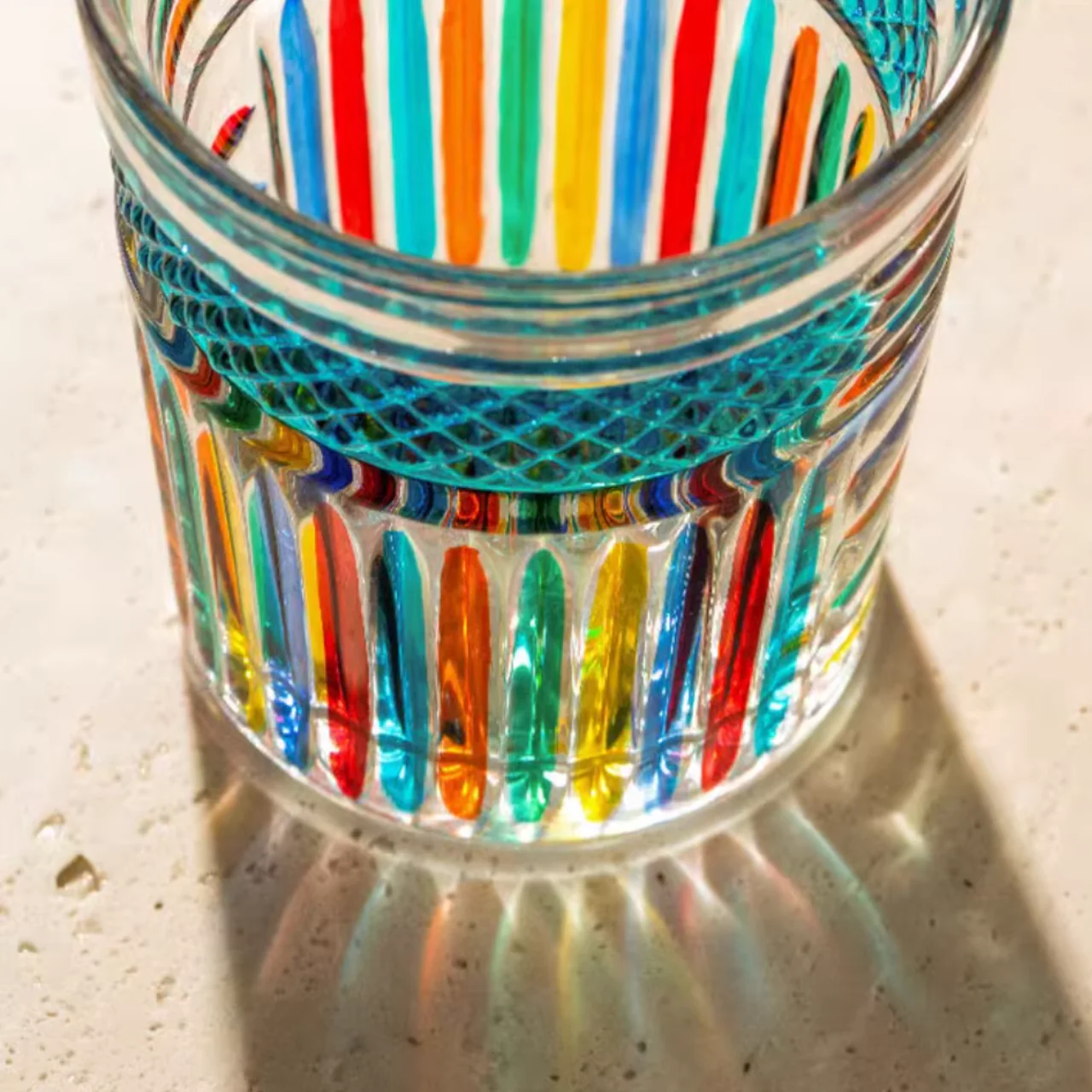 ZECCHIN Hand-Painted Radiance Crystal Whiskey Glass - Image 6