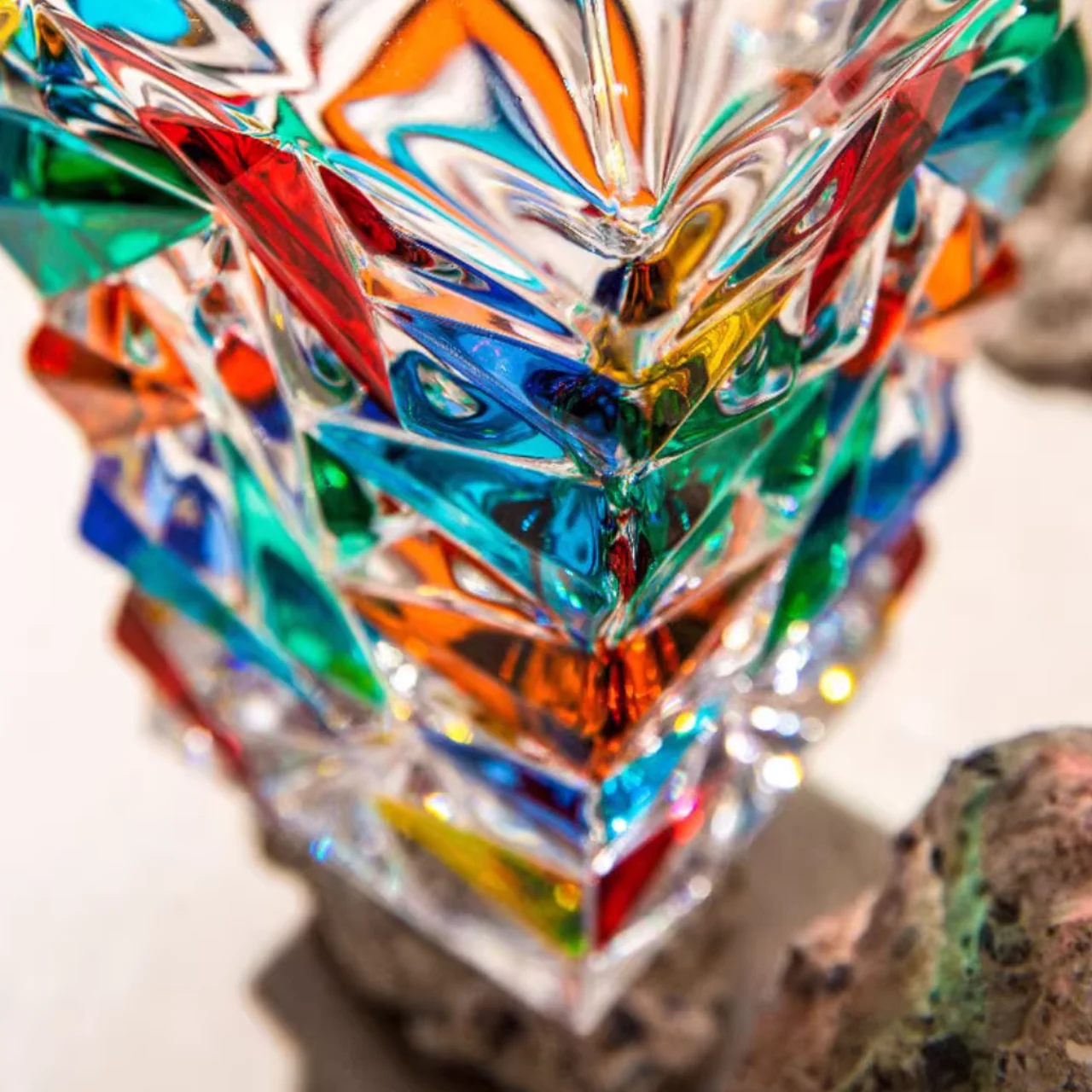 ZECCHIN Murano Colored Crystal Glass Decanter Set - Image 4