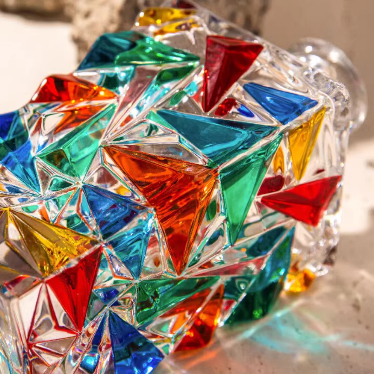 ZECCHIN Murano Colored Crystal Glass Decanter Set - Image 5