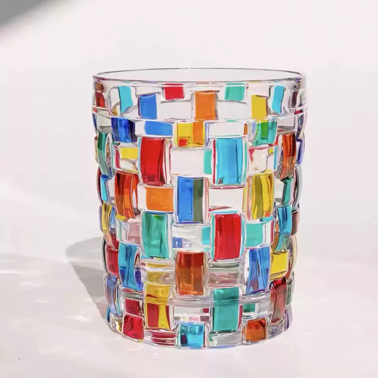 ZECCHIN Woven Multicolor Crystal Whiskey Glass - Image 6